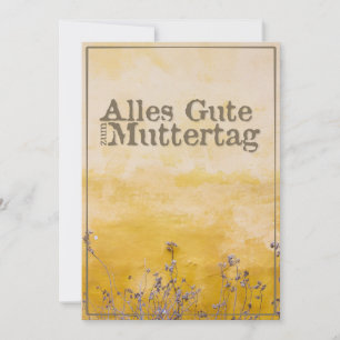 Deutscher Muttertag auf der Wiese der Vintagen Blu