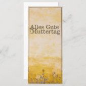 Deutscher Muttertag auf der Wiese der Vintagen Blu (Vorne/Hinten)