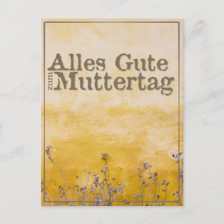Deutscher Muttertag auf der Wiese der Vintagen Blu Feiertagspostkarte