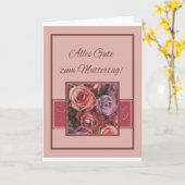 Deutscher Muttertag glücklich! Karte (Gelbe Blume)
