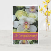 Deutscher Muttertag glücklich! Karte (Gelbe Blume)
