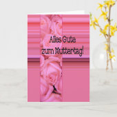 Deutscher Muttertag glücklich! Karte (Gelbe Blume)