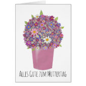 Deutscher Muttertag - Rosa Strauß der Blume (Vorne)