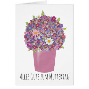 Deutscher Muttertag - Rosa Strauß der Blume