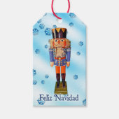 Deutscher Nussknacker - Frohe Weihnachten Geschenkanhänger (Vorderseite)