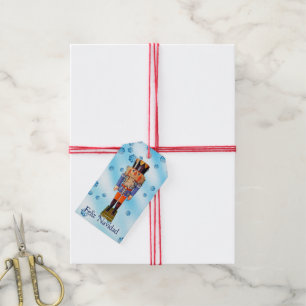 Deutscher Nussknacker - Frohe Weihnachten Geschenkanhänger
