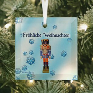 Deutscher Nussknacker - Fröhliche Weihnachten Ornament Aus Glas