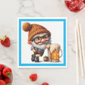 Deutscher Oktoberfest Beer Gnome Serviette (Beispiel)