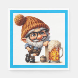 Deutscher Oktoberfest Beer Gnome Serviette