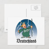 Deutscher Opernsänger Postkarte (Vorne/Hinten)