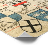 Deutscher Orden Großmeisterwappen Poster (Ecke)