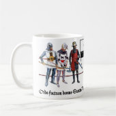 Deutscher Orden Ritter mit Schild Kaffeetasse (Links)