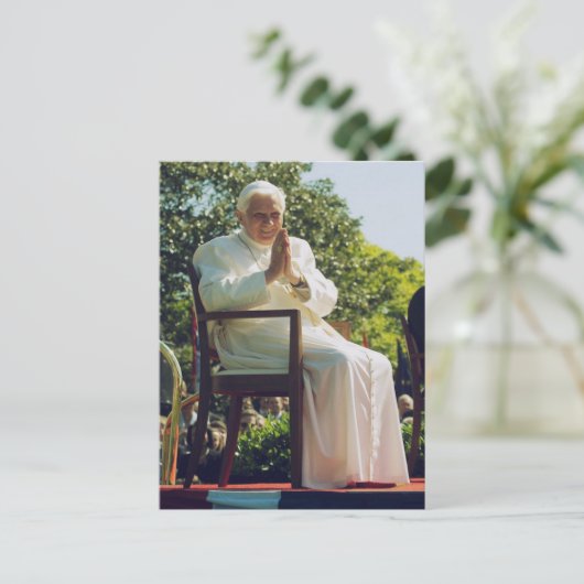 Deutscher Papst Benedict Postkarte (Stehend Vorderseite)