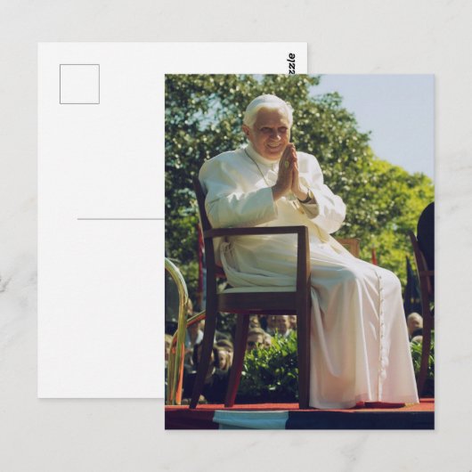 Deutscher Papst Benedict Postkarte (Vorne/Hinten)