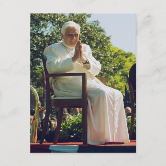 Deutscher Papst Benedikt Postkarte (Vorderseite)