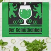 Deutscher Pilsner Beer und Wurst Geschirrtuch (Gefaltet)