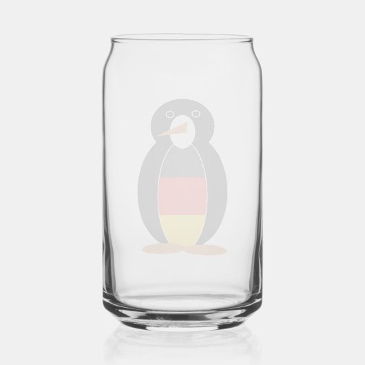 Deutscher Pinguin — Deutscher Pinguin Dosenglas (Rückseite)
