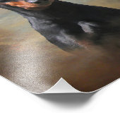 Deutscher Pinscher Fotodruck (Ecke)