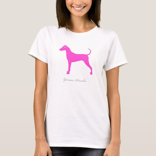 Deutscher Pinscher-T - Shirt (rosa natürliche (Vorderseite)