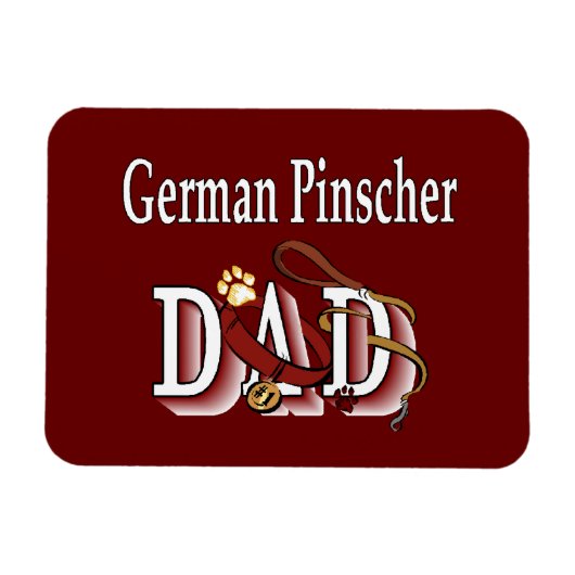 Deutscher Pinscher Vater Magnet (Horizontal)