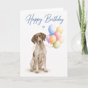 Deutscher Pointer Geburtstag Karte