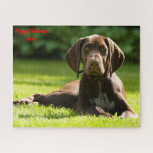 Deutscher Pointer Hund. Puzzle
