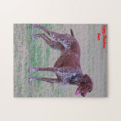 Deutscher Pointer Hund. Puzzle (Horizontal)