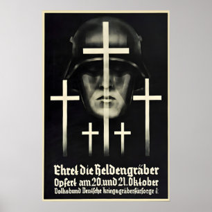 Deutscher Propagandaposter aus dem Ersten Weltkrie Poster