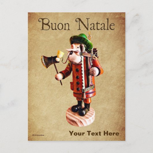 Deutscher "Raucher Man" - Anfängerbrenner Postkarte (Vorderseite)