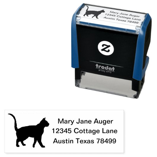Deutscher Rex Cat Personalisiert Permastempel (Beispiel)