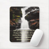 Deutscher Ruhe-Gebets-Herbst-Wasserfall Mousepad (Mit Mouse)