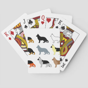 Deutscher Schäfer - alle Farbsilos Spielkarten