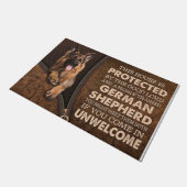 Deutscher Schäfer, Hausschutz Fußmatte (Schrägansicht)