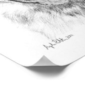 Deutscher Schäfer in Graphite Print Poster (Ecke)