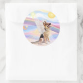 Deutscher Schäferhund #1 Runder Aufkleber (Tasche)