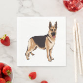 Deutscher Schäferhund 1 Serviette (Beispiel)