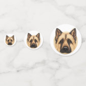 Deutscher Schäferhund 3D Inspiriert Konfetti (Vorderseiten)