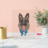 Deutscher Schäferhund Acrylschild (Hochzeit)