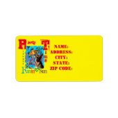 Deutscher Schäferhund Adressaufkleber (Vorne)