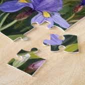 Deutscher Schäferhund Alpine Iris Kunst Puzzle (Seite)