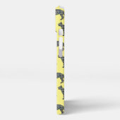 Deutscher Schäferhund Alsatian Dog Silhouette Grid iPhone Hülle (Linke Seite)