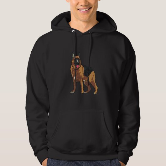 Deutscher Schäferhund Alsatian Hoodie (Vorderseite)