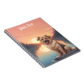 Deutscher Schäferhund am See Notizblock (Rechte Seite)