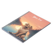 Deutscher Schäferhund am See Notizblock (Linke Seite)