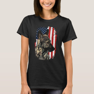Deutscher Schäferhund Amerikanische Flagge Patriot T-Shirt