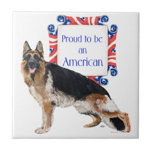 Deutscher Schäferhund Amerikanische Fliese