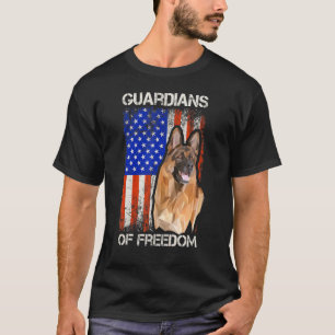 Deutscher Schäferhund Amerikanische Freiheitspoliz T-Shirt