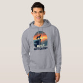 Deutscher Schäferhund Anders Gebaut Grafik Hoodie (Vorne ganz)