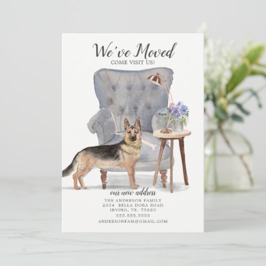 Deutscher Schäferhund | Ankündigung der Beförderun (Stehend Vorderseite)