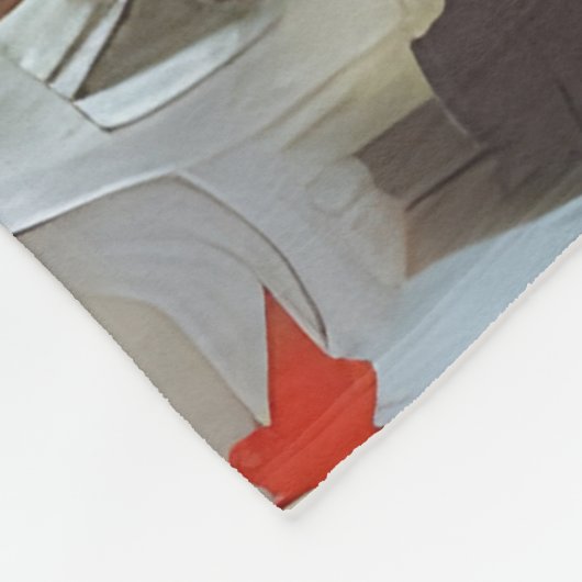 Deutscher Schäferhund Atemberaubend Portrait Fleecedecke (Ecke)